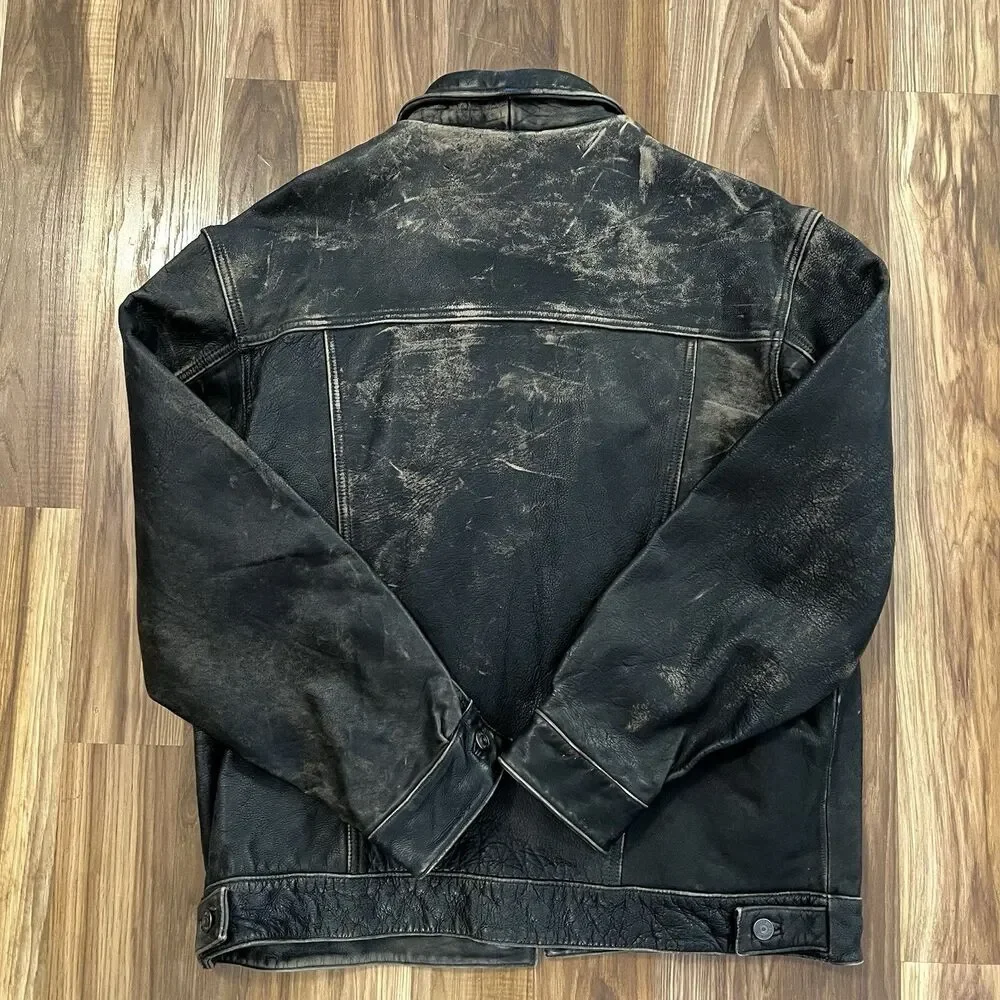 Wilson’s Leather M Julian Men’s Jacket Distressed Supernatural Size Large - Picture 6 of 16